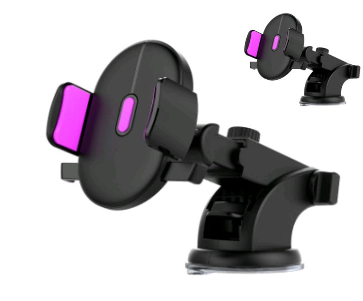 Car Phone Holder Long Rod Telescopic Car Dashboard Suction Cup Type ProTrendyz