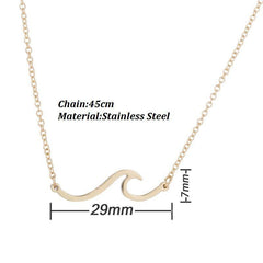 Women's Fashion Simple Wave HAILANG Necklace Bracelet - ProTrendyz