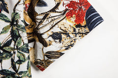 Slim shirt men contrast color printing shirt men - ProTrendyz