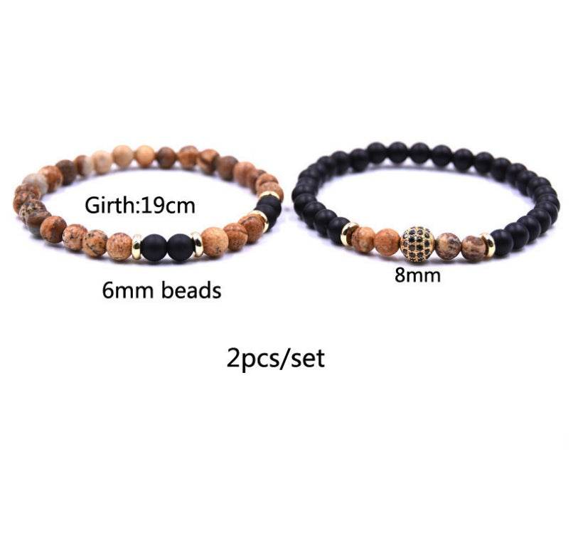 Natural Stone Bracelet Set Micro Zircon Bracelet - ProTrendyz