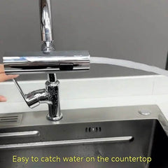 Kitchen Faucet Waterfall Outlet Splash Proof Universal Rotating Bubbler Multifunctional Water Nozzle Extension Kitchen Gadgets - ProTrendyz