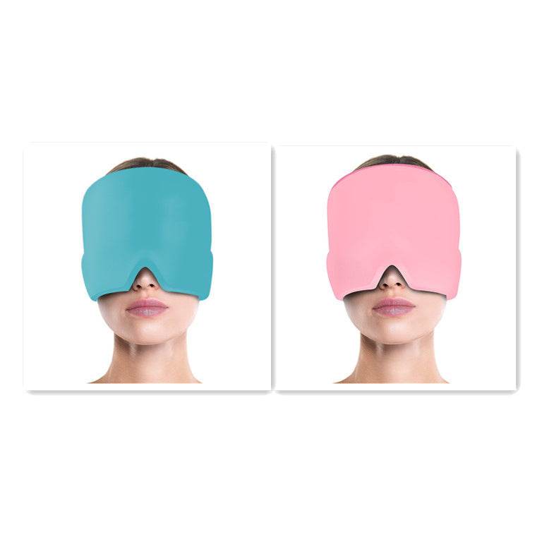 Ice Compress Headache Eye Mask Hat Relief For Migraines, Stress, And Tension Massage Tool - ProTrendyz