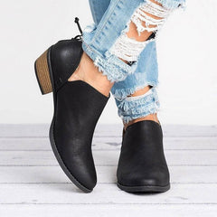 Autumn Women Shoes Retro High Heel Ankle Boots - ProTrendyz