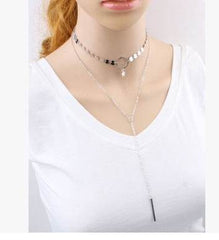 Star Goddess Duo Layering Choker Necklace - ProTrendyz