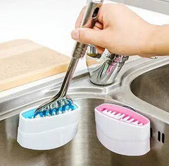 Creative Kitchen Knife And Fork Chopsticks Cleaning Brush With Suction Cup Fruit And Vegetable Cleaning Brush Kitchen Cleaning Brush Convenient Make Life Easier - ProTrendyz