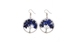 Natural Crystal Crushed Stone Tree Wishing Tree Earrings Crystal Tree Earrings Jewelry - ProTrendyz