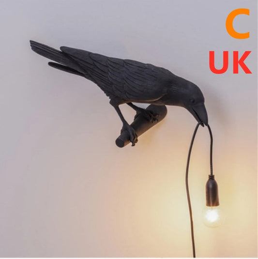 Creative Auspicious Bird Resin Wall Lamp Decoration ProTrendyz
