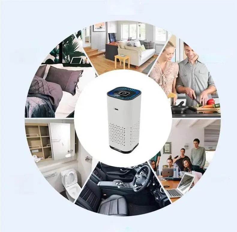 Car Air Purifier Portable Negative Ion Generator Remove Formaldehyde Dust Smoke Air Freshen Washer For Home Car Cleaner Air Allergies - ProTrendyz