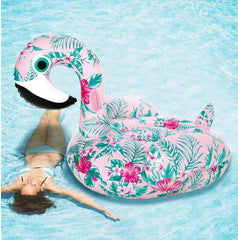 YUYU model inflatable pink flamingo swimming float Tube adult raft model pink flamingo pool float swim ring summer water fun pool toys - ProTrendyz