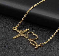 Heartbeat Necklace Women Love Heart Necklaces - ProTrendyz