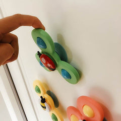 Kids Gyro Insect Sucker Spinner Rattle Bathroom Bath Toys Table Dinner Appease Toys for Baby Toddlers - ProTrendyz