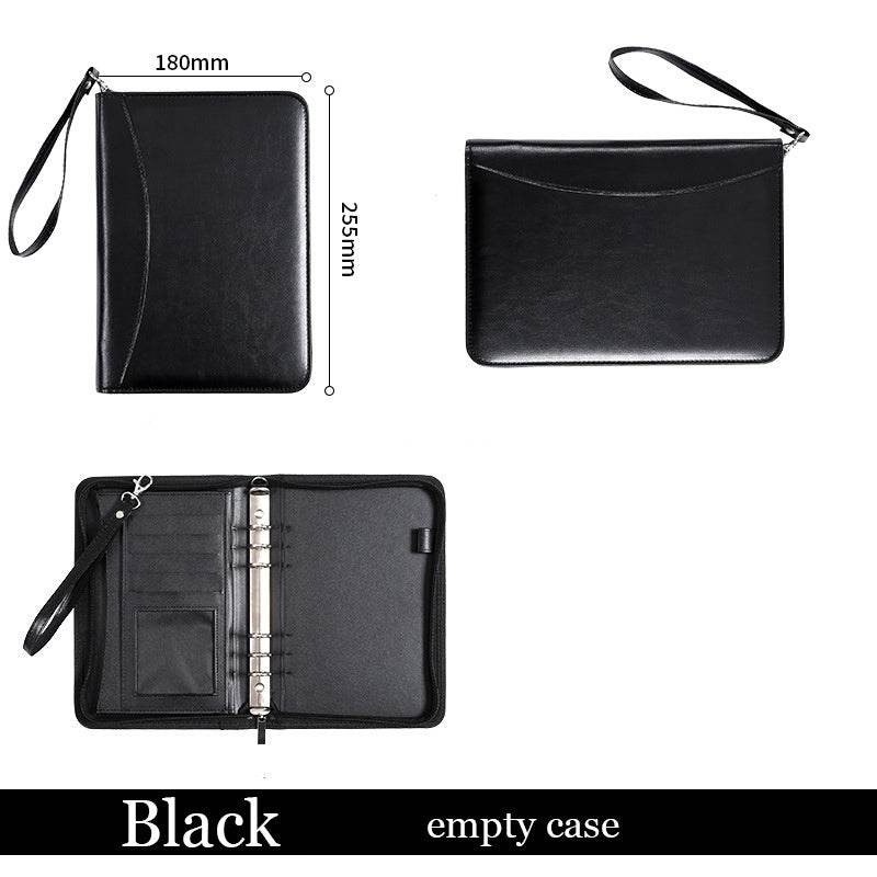 A5 Business Manager Folder Creative Zipper Bag Office Folder Work Meeting Record Book - ProTrendyz