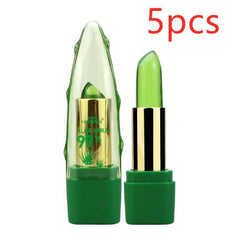 Aloe Vera Gel Color Changing Lipstick Gloss Moisturizer Anti-drying Desalination Fine-grain Lip Blam Care - ProTrendyz