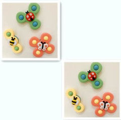 Kids Gyro Insect Sucker Spinner Rattle Bathroom Bath Toys Table Dinner Appease Toys for Baby Toddlers - ProTrendyz