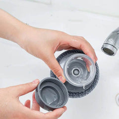Kitchen Soap Dispensing Palm Brush Cleaner Push-type Brush Kitchen Detergent Tools US - ProTrendyz