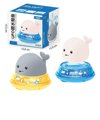 Baby Cute Cartoon Whale Floating Spraying Water Bath Toys With Light Music LED Light Baby Toys US - ProTrendyz