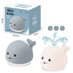 Baby Cute Cartoon Whale Floating Spraying Water Bath Toys With Light Music LED Light Baby Toys US - ProTrendyz