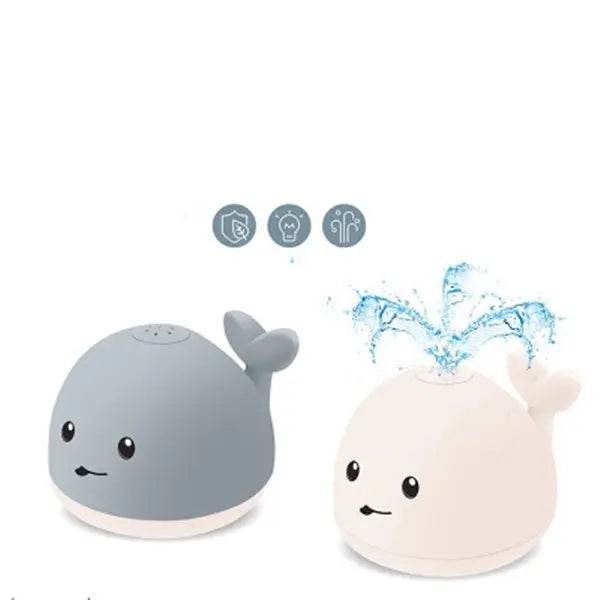 Baby Cute Cartoon Whale Floating Spraying Water Bath Toys With Light Music LED Light Baby Toys US - ProTrendyz