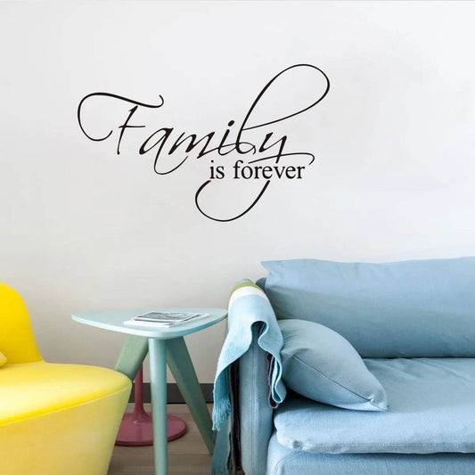 Family is Forever Living Room Bedroom Background Wall Family Decoration Wall Stickers - ProTrendyz