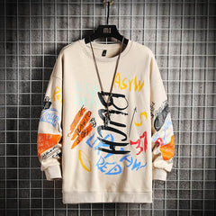 SingleRoad Mens Crewneck Sweatshirt Men Harajuku Oversized Japanese Streetwear Hip Hop Black Hoodie Men Sweatshirts Hoodies - ProTrendyz