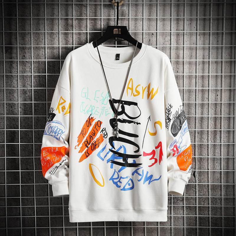 SingleRoad Mens Crewneck Sweatshirt Men Harajuku Oversized Japanese Streetwear Hip Hop Black Hoodie Men Sweatshirts Hoodies - ProTrendyz