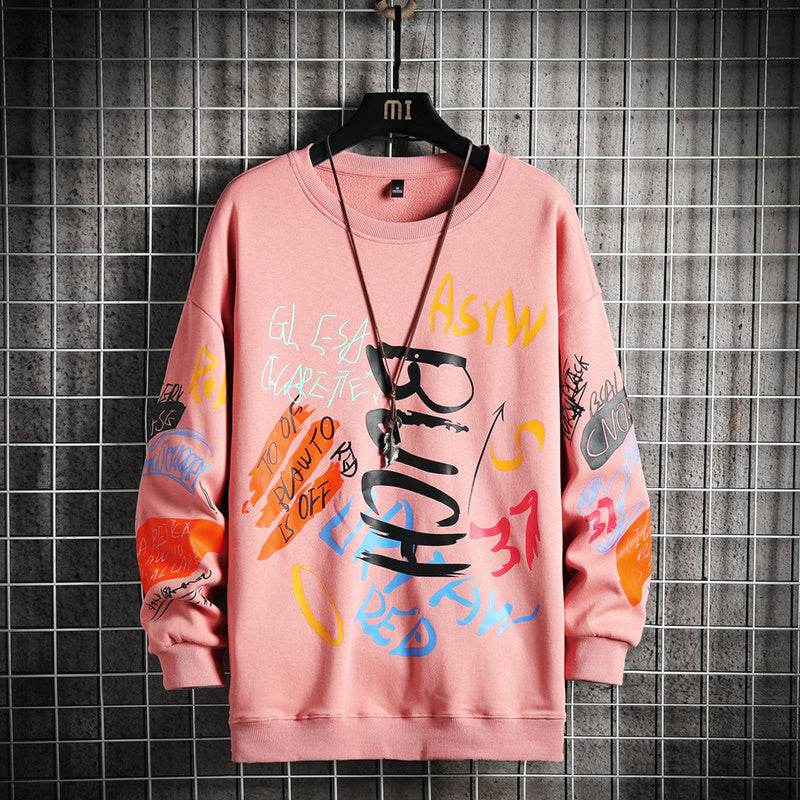 SingleRoad Mens Crewneck Sweatshirt Men Harajuku Oversized Japanese Streetwear Hip Hop Black Hoodie Men Sweatshirts Hoodies - ProTrendyz
