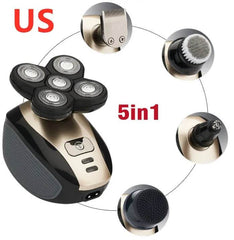 5 In 1 Multifunctional Electric Shaver 5 Blade Razor For Men Shaved Head Rechargeable Shaving Machine Beard Nose Hair Trimmer US - ProTrendyz