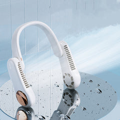 Mini Personal Hanging Neck Fan USB Rechargeable Wearable Portable Neckband Summer Sports Fan Household Silent Fan Radiator