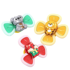 Kids Gyro Insect Sucker Spinner Rattle Bathroom Bath Toys Table Dinner Appease Toys for Baby Toddlers - ProTrendyz