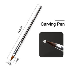 Nail Powder Acrylic System Kit Professional Nail Art Tool Set Contain Glass Cup Acrylic Liquid Extention Carving Manicure - ProTrendyz