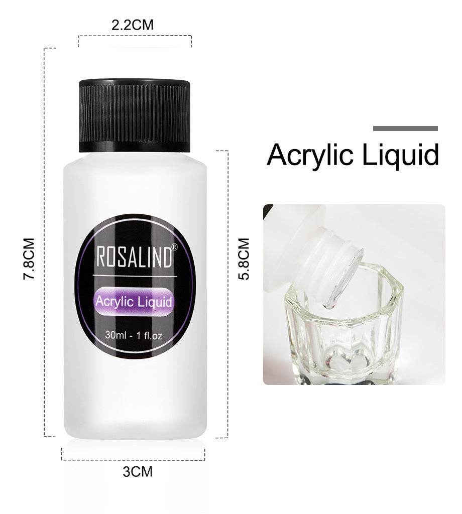 Nail Powder Acrylic System Kit Professional Nail Art Tool Set Contain Glass Cup Acrylic Liquid Extention Carving Manicure - ProTrendyz