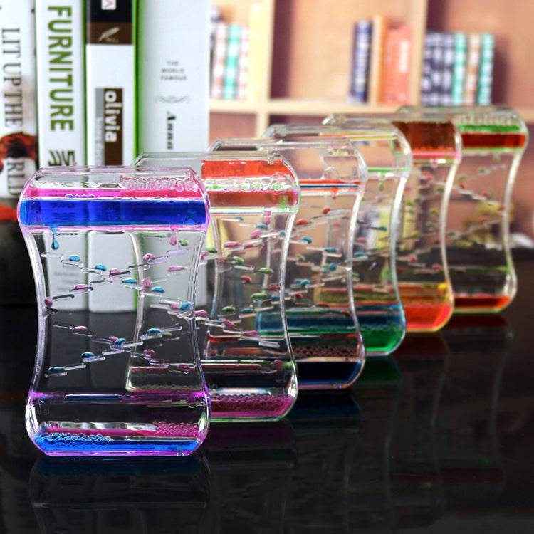 Creative Cruise Fluid Liquid Hourglass Quicksand Timer 2024 Ins Living Room Office Ornaments Desk Table Decorations Home Decor - ProTrendyz