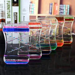 Creative Cruise Fluid Liquid Hourglass Quicksand Timer 2024 Ins Living Room Office Ornaments Desk Table Decorations Home Decor - ProTrendyz