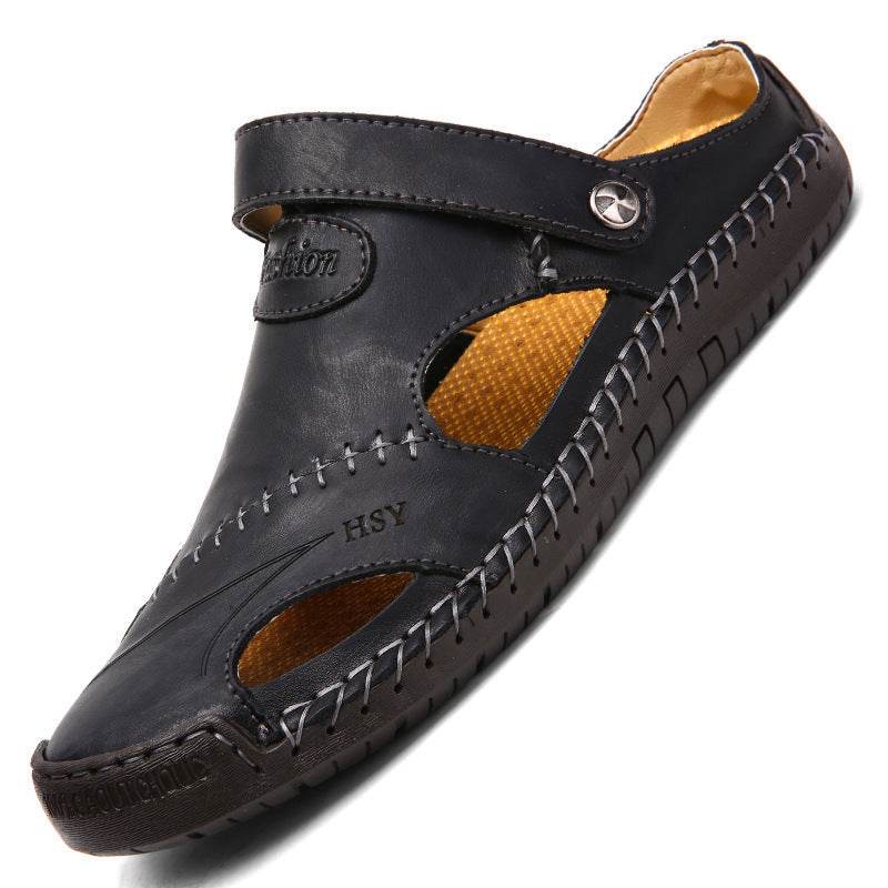 Men's Closed Toe Sandals Summer Adjustable Slides Slippers Fashion Beach Shoes - ProTrendyz