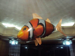 Infrared Remote Control Air Flying Fish Electric Air Suspension Shark Clown Fish, Helium Balloon Inflatable Toy - ProTrendyz