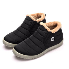 Slip on Fashion Unisex Keeping Warm Ankle Boots Men Winter Snow Boots Shoes Women Man Waterproof Lightweight Flat Plus Size Shoe - ProTrendyz