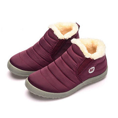 Slip on Fashion Unisex Keeping Warm Ankle Boots Men Winter Snow Boots Shoes Women Man Waterproof Lightweight Flat Plus Size Shoe - ProTrendyz