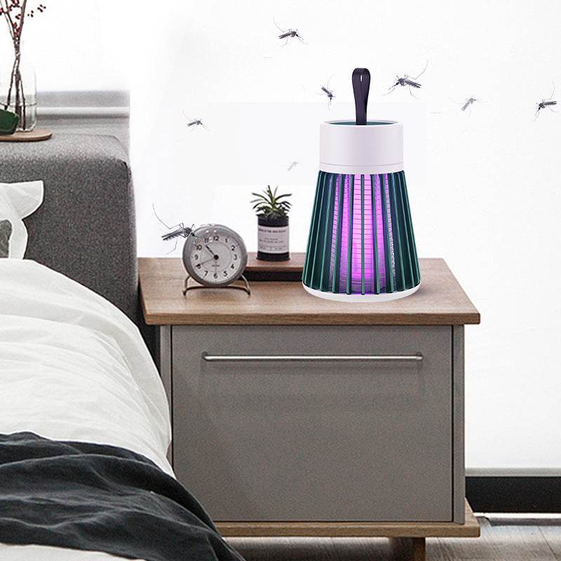 Electric-Shock Physical Mosquito Killer Light Purple Light Mosquito Trap Mosquito Killer Portable OutdoorBedroom USB Rechargeable Mosquito Trap - ProTrendyz