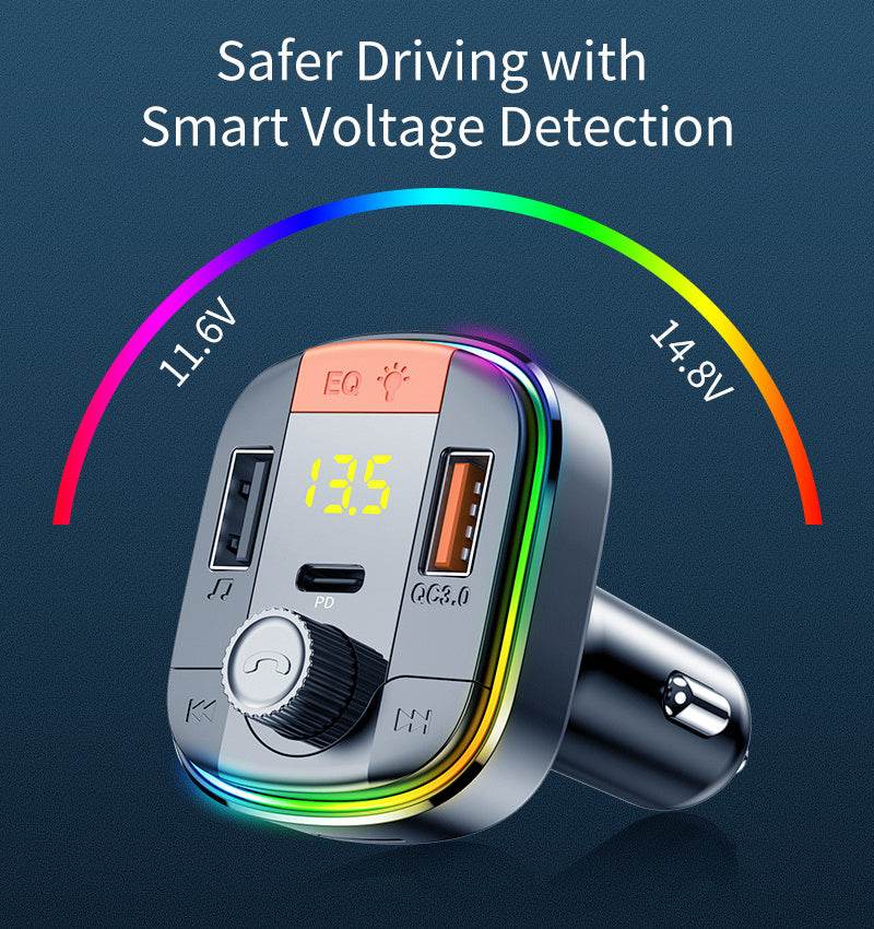 Car MP3 Bluetooth Player PD QC3.0 Fast Charge Car Charger - ProTrendyz