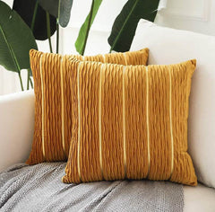 Simple Luxury Striped Velvet Pillow Cover Pillow Cushion Cover Pillow Case Covers for Sofa Flannel Velvet Sofa Cushion Cover - ProTrendyz