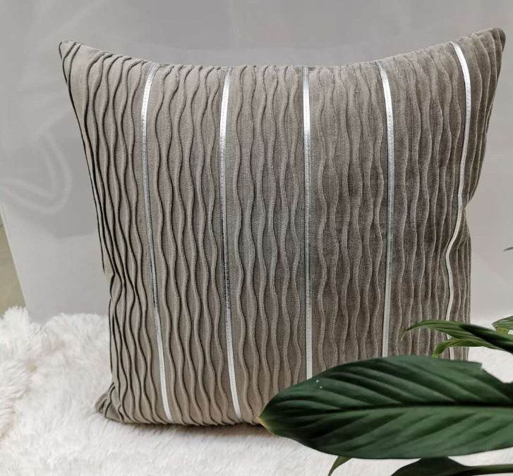 Simple Luxury Striped Velvet Pillow Cover Pillow Cushion Cover Pillow Case Covers for Sofa Flannel Velvet Sofa Cushion Cover - ProTrendyz