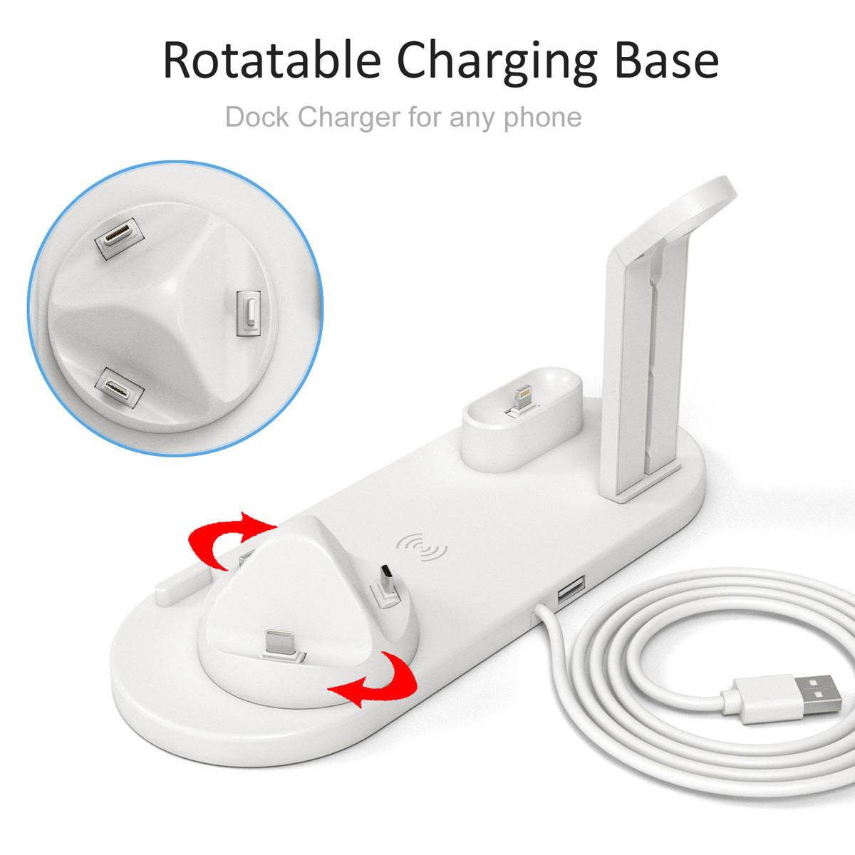 Three-In-one Wireless Charger Watch Headset Wireless Charger Bracket - ProTrendyz