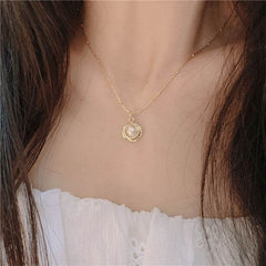 Temperament Retro Baroque Freshwater Pearl Necklace Titanium Steel Color Preservation - ProTrendyz