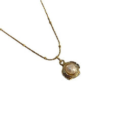 Temperament Retro Baroque Freshwater Pearl Necklace Titanium Steel Color Preservation - ProTrendyz