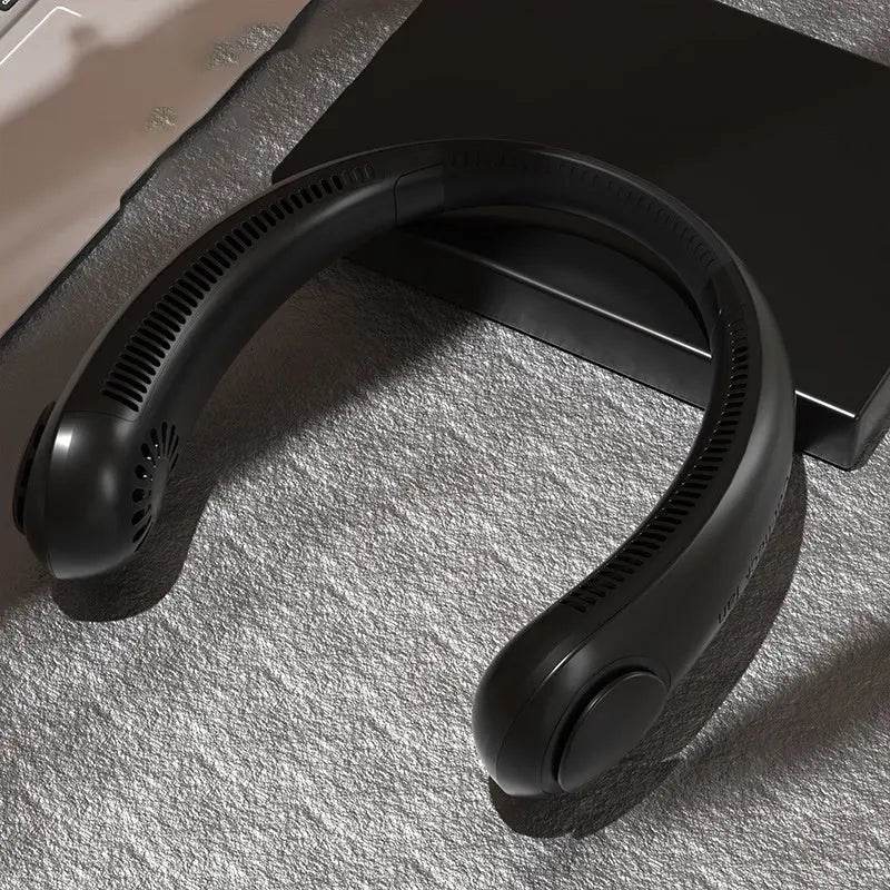 Leafless Hanging Neck Fan Usb Charging Lazy Silent Fan for Heat Summer Sweat Hot Enviorments - ProTrendyz