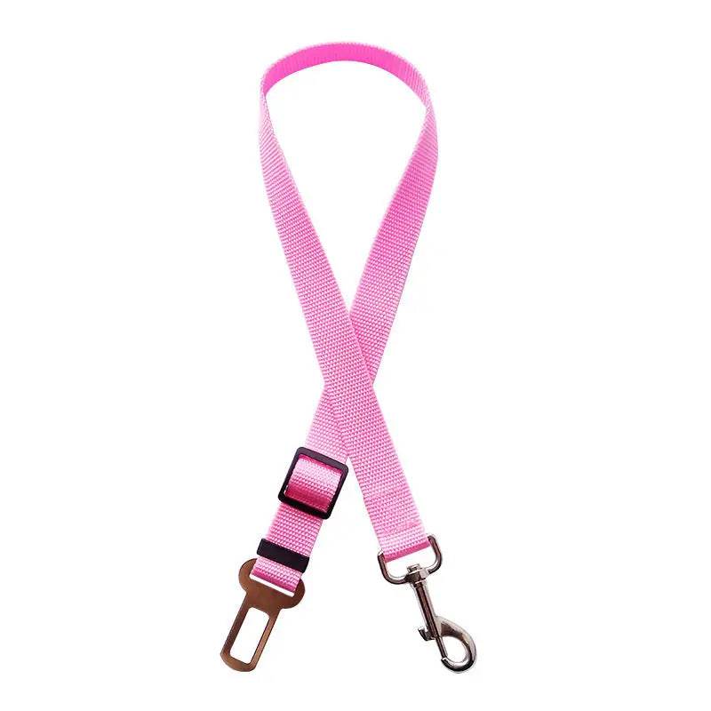 Adjustable Pet Cat Dog Car Seat Belt Pet Seat Vehicle Dog Harness Lead Clip Safety Lever Traction Dog Collars Dogs Accessoires Pets Products - ProTrendyz