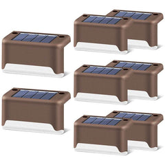 New Upgrade Waterproof LED Solar Fence Lamp Solar Deck Lights Solar Step Light Outdoor For Patio Stairs Garden Pathway Step Yard - ProTrendyz