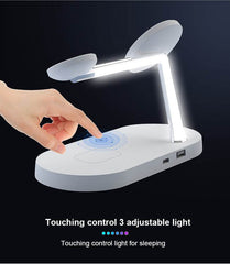 Multifunctional Five-In-One Magnetic Wireless Charging Watch Headset Desktop Mobile Phone Holder Charger 15W Fast Charge - ProTrendyz