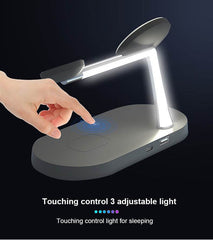 Multifunctional Five-In-One Magnetic Wireless Charging Watch Headset Desktop Mobile Phone Holder Charger 15W Fast Charge - ProTrendyz