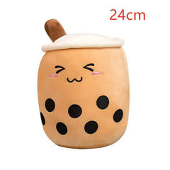Cute Fruit Drink Plush Stuffed Soft Strawberry Milk Tea Plush Boba Tea Cup Toy Bubble Tea Pillow Cushion Kids Gift US - ProTrendyz